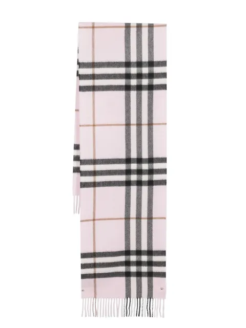 Burberry check-pattern cashmere scarf Men