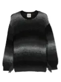 Douuod Kids two-tone distressed jumper - Black