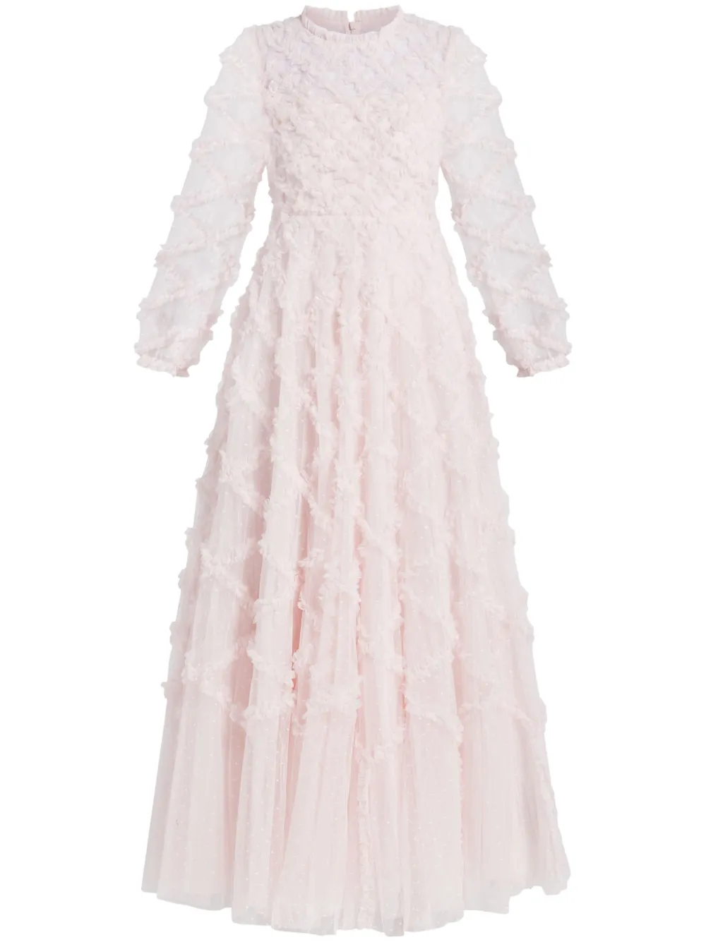 Needle & Thread Jurk met ruches Roze