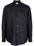 CHÉ tape-embellished linen shirt - Blue