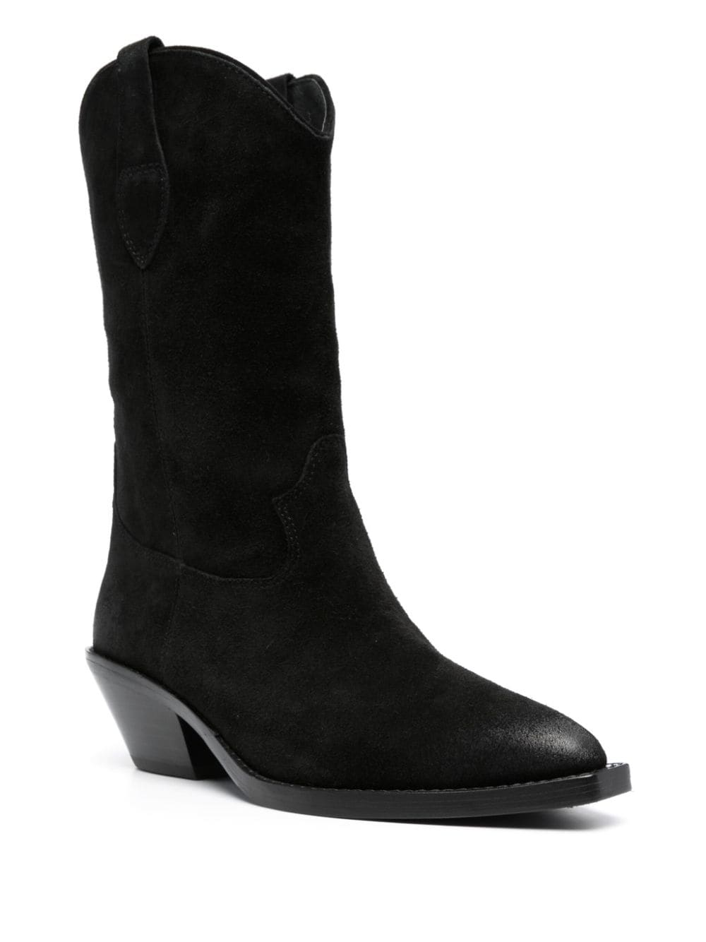 Shop Ash Dalton 55mm Suede Boots In Black