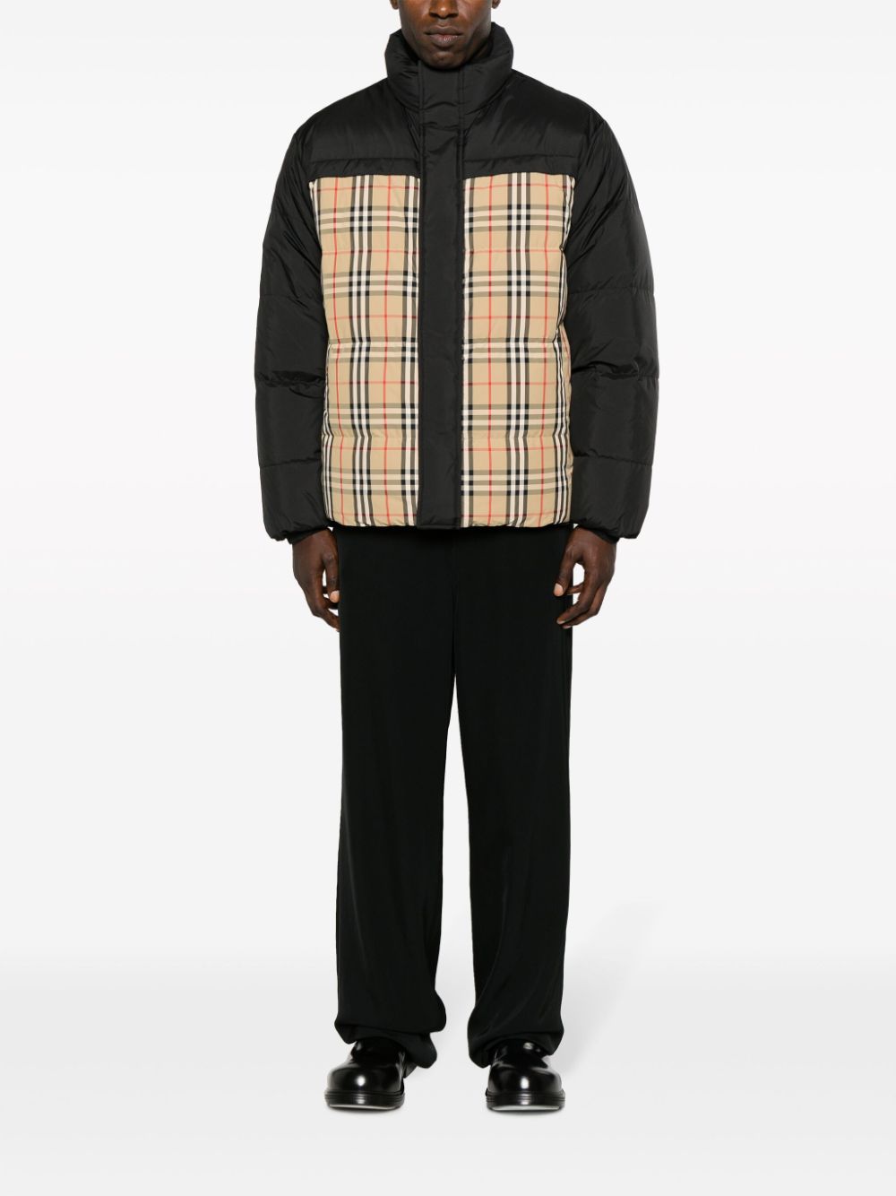 Burberry Vintage check-pattern reversible padded jacket - Beige