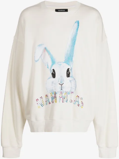Nahmias sudadera con estampado gráfico