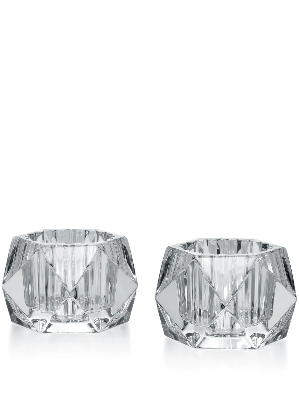 Baccarat Louxor Votive Candle Holders, Set Of 2 In Transparent