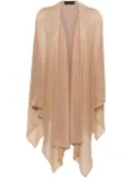 Talbot Runhof lurex semi-sheer shawl - Gold