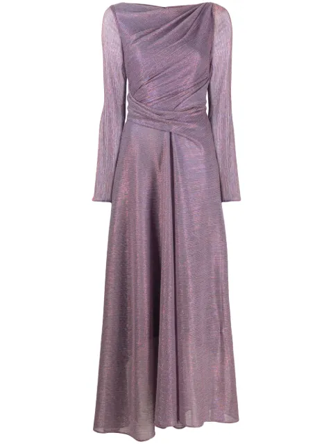 Talbot Runhof vestido de fiesta plisado