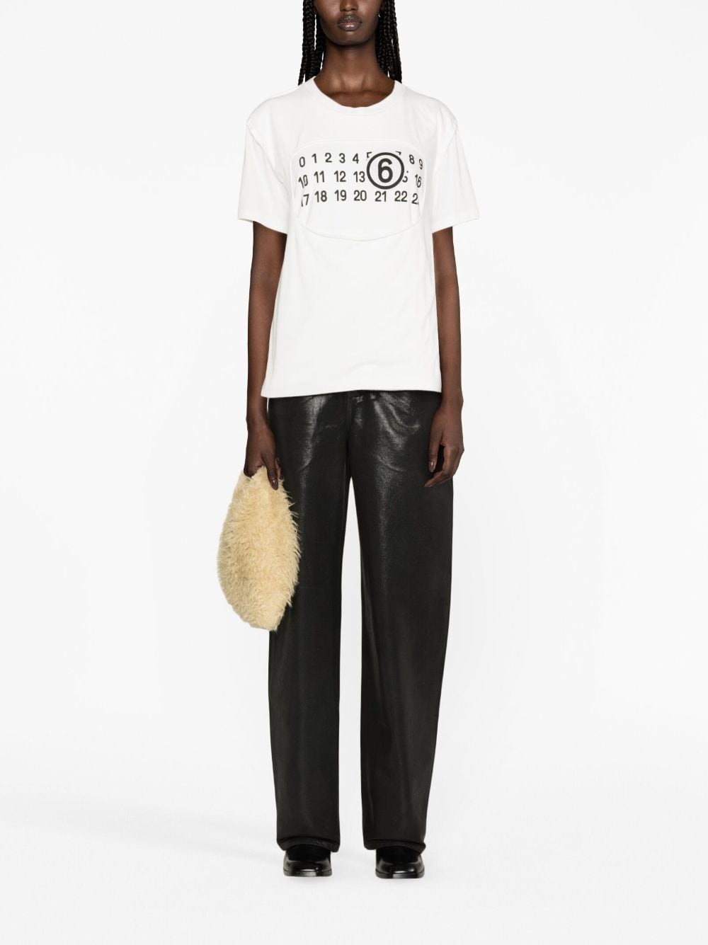 MM6 Maison Margiela Katoenen T-shirt met print Wit