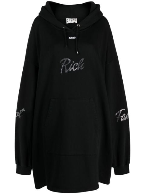 AVAVAV Hot Rich Famous crystal-embellished hoodie