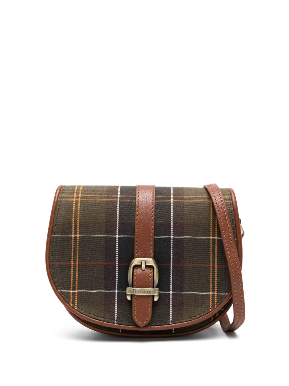 Barbour Tartan Check-pattern Crossbody Bag In Brown