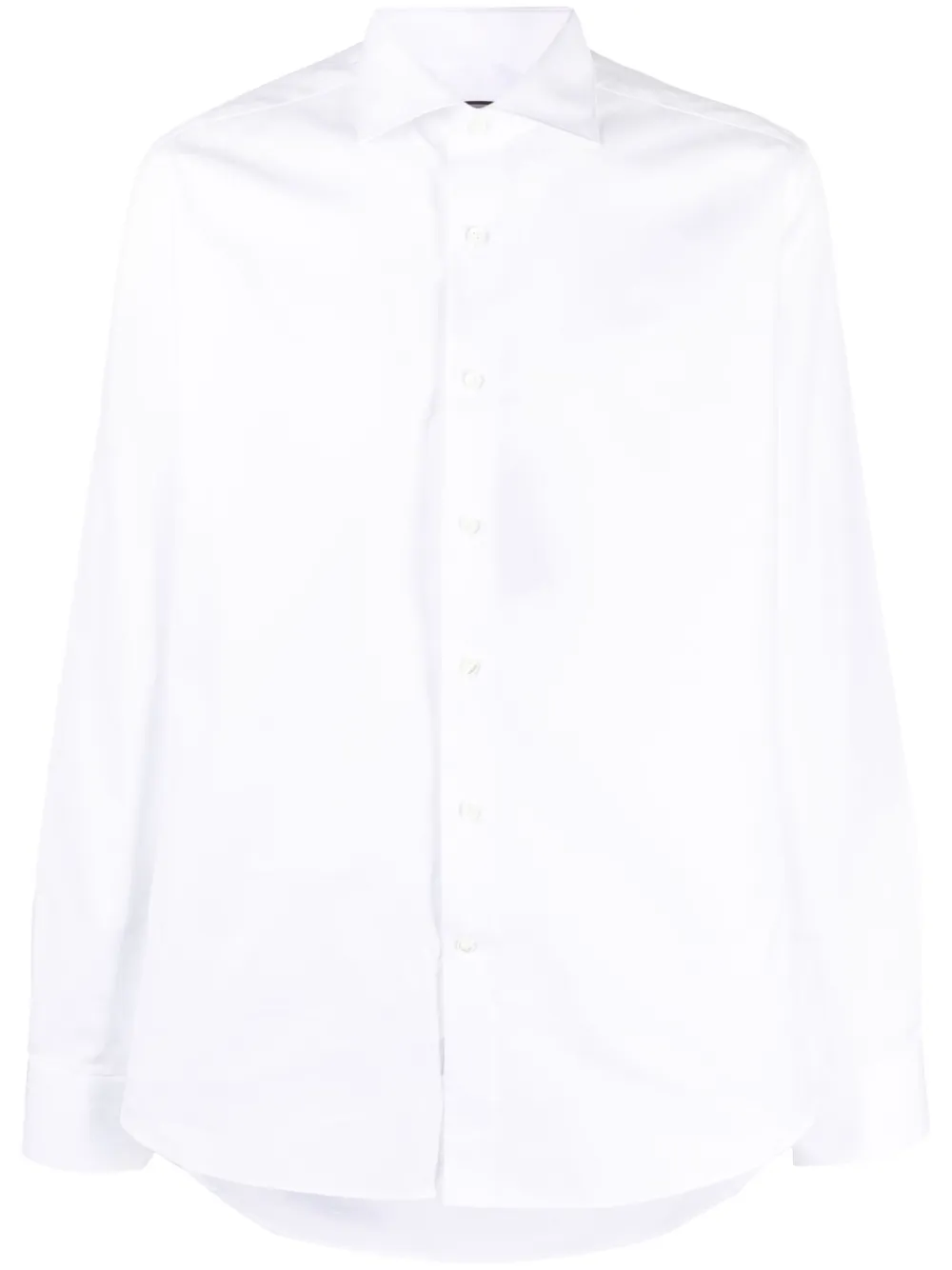 Canali Katoenen overhemd Wit
