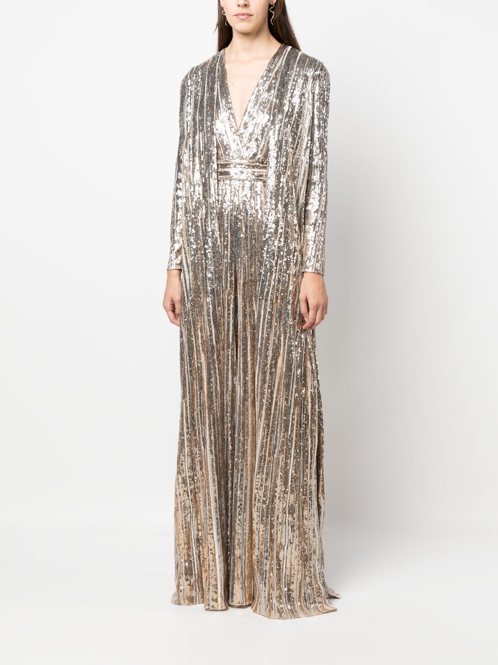 Elie Saab Jumpsuit met pailletten - Goud