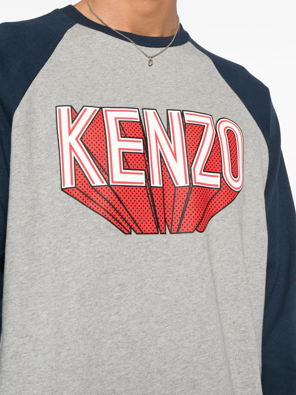 Kenzo T-shirt met logoprint Blauw