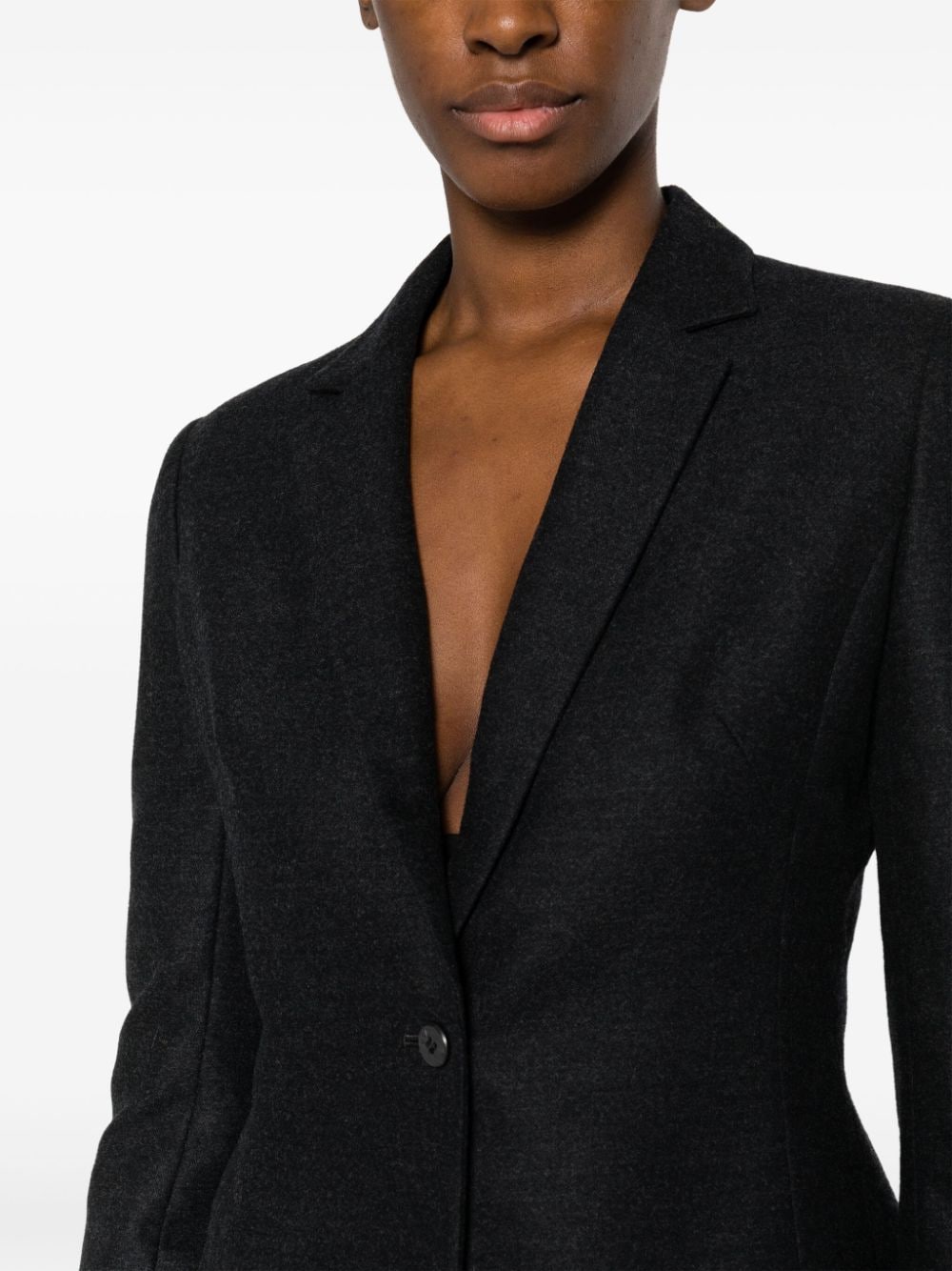 Pre-owned Valentino 羊毛混纺夹克（1990年代典藏款） In Grey