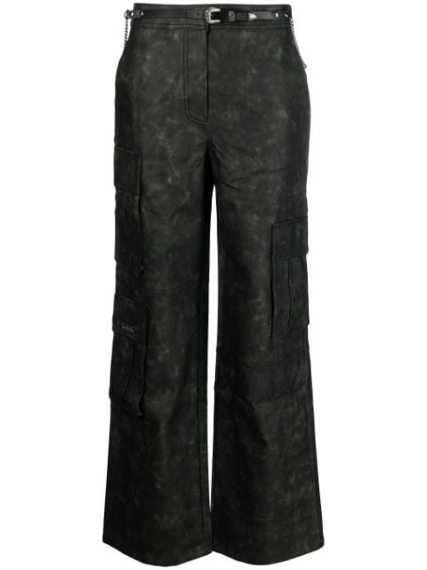 Andersson Bell belted-waist cargo trousers
