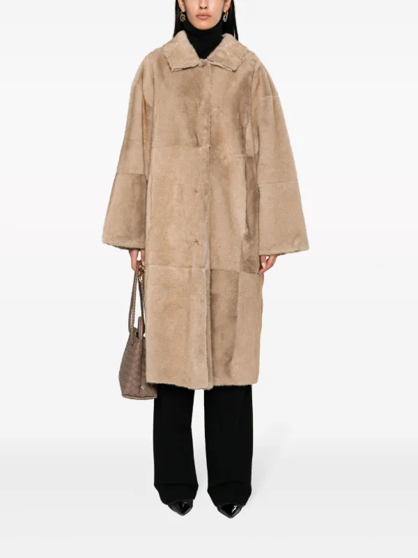 S.W.O.R.D 6.6.44 single-breasted faux-fur Coat - Farfetch