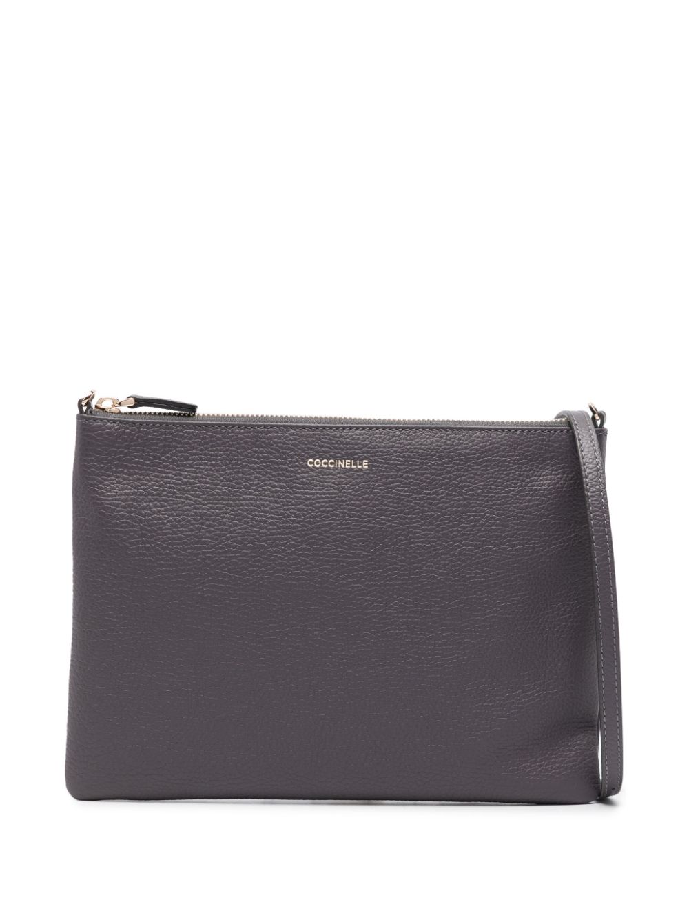 COCCINELLE PEBBLED-TEXTURE LEATHER CROSSBODY BAG