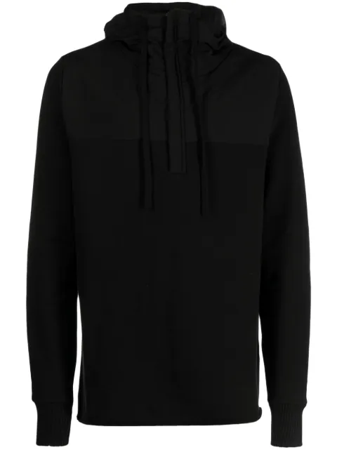 Thom Krom half-zip drawstring hoodie