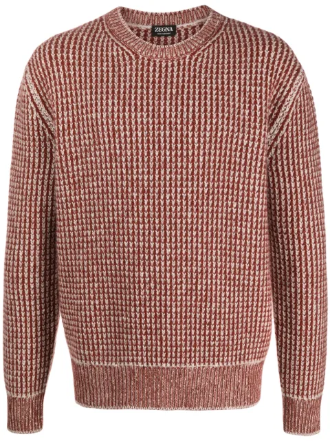 Zegna suéter tejido de cachemira 