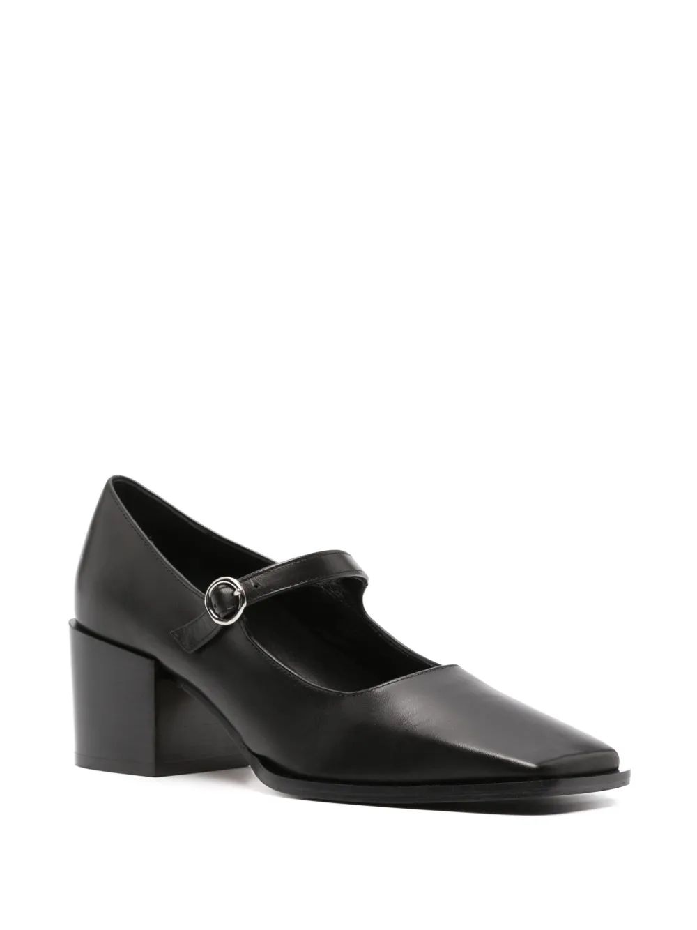 Aeyde Anya 55mm square-toe pumps - Zwart