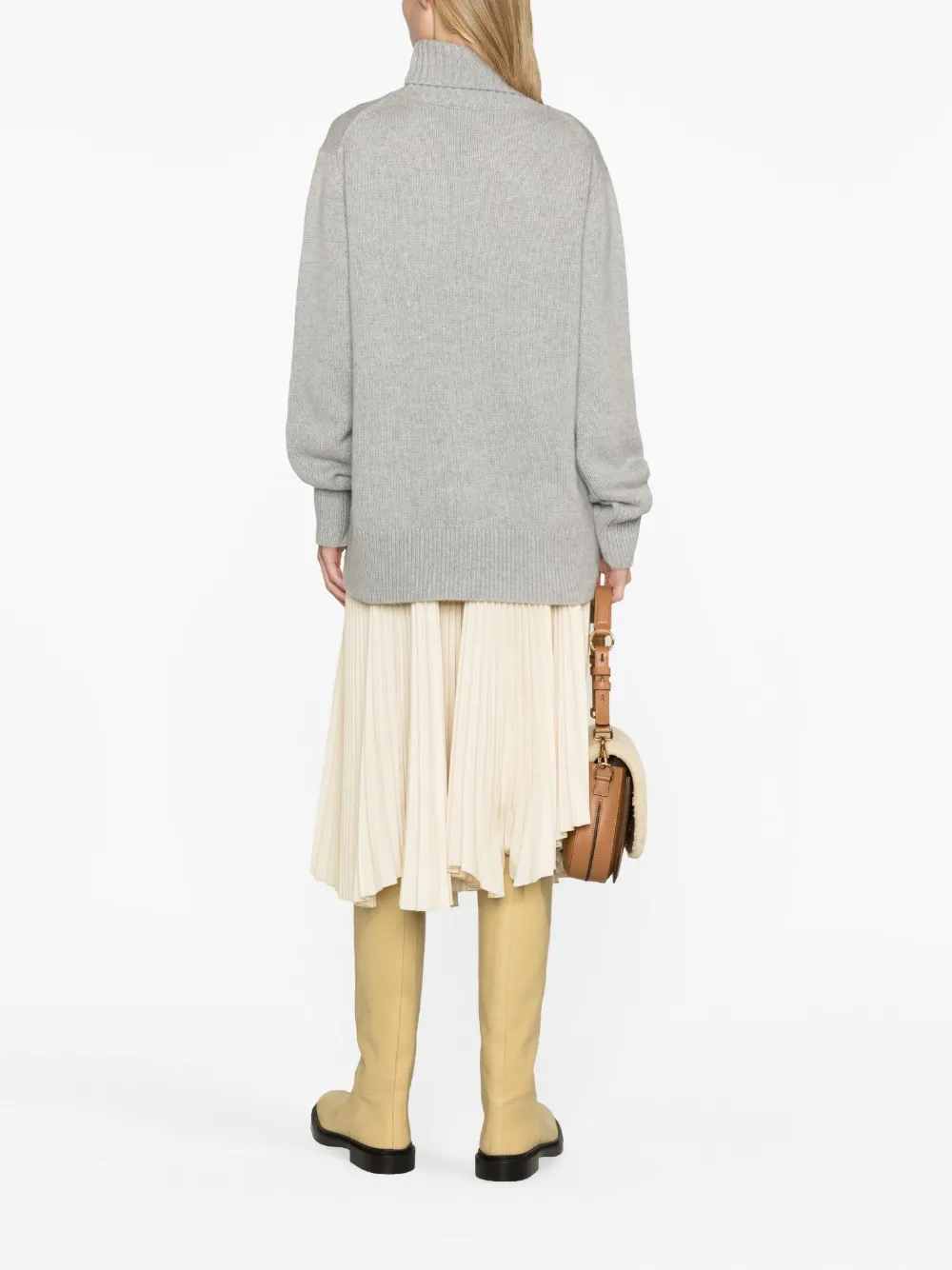 JOSEPH roll neck Cashmere Jumper Grey FARFETCH
