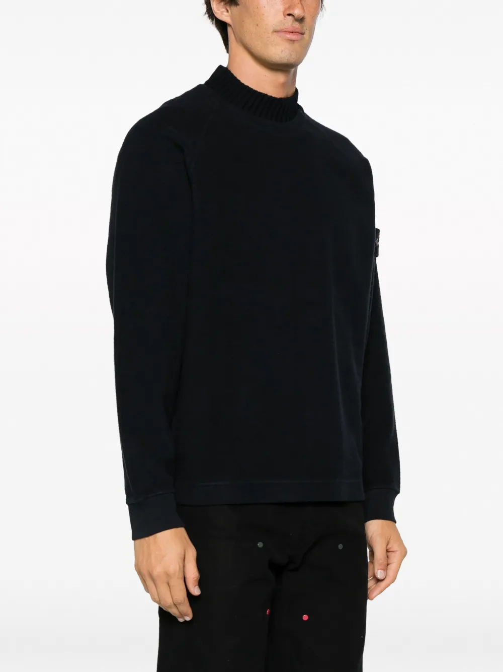 Stone island sales mock neck sweatshirt