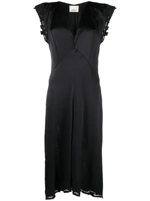 ISABEL MARANT Jordina satin midi dress 