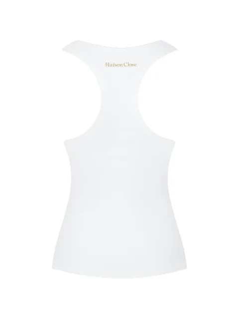 Maison Close scoop-neck organic cotton-blend top