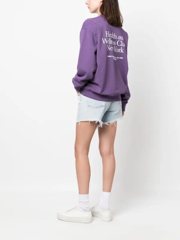 Sporty & Rich ロゴ スウェットシャツ | パープル | FARFETCH JP
