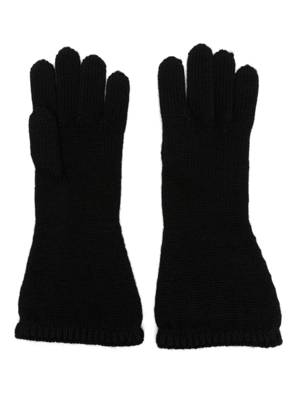 Yohji Yamamoto Full-finger Wool Gloves In Black