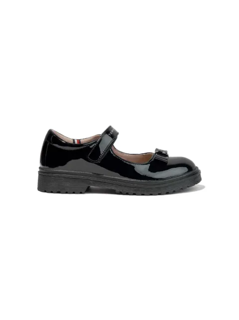 Tommy Hilfiger Junior Bow patent faux-leather ballerina shoes