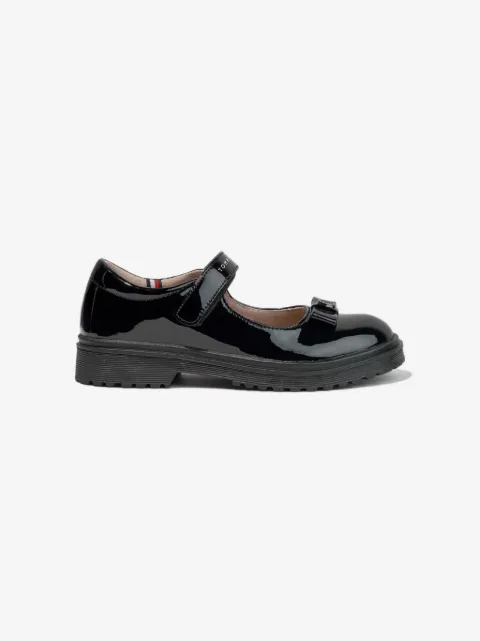 Tommy Hilfiger Junior Bow patent faux-leather ballerina shoes