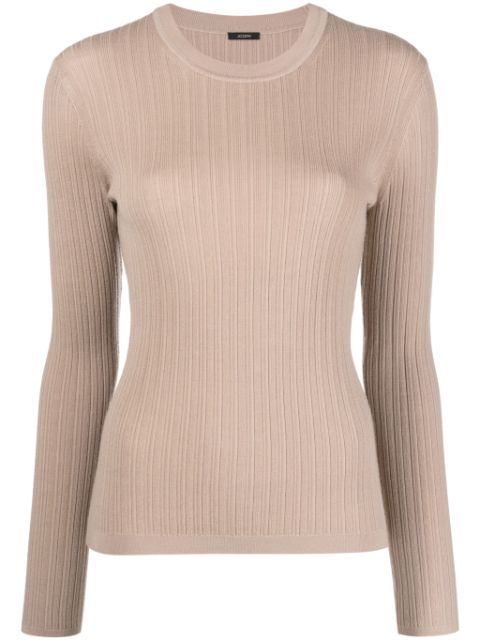 JOSEPH ribbed-knit long-sleeved top Women