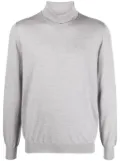 Lardini roll-neck fine-knit wool jumper - Grey