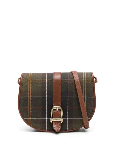 Barbour Tartan leather shoulder bag