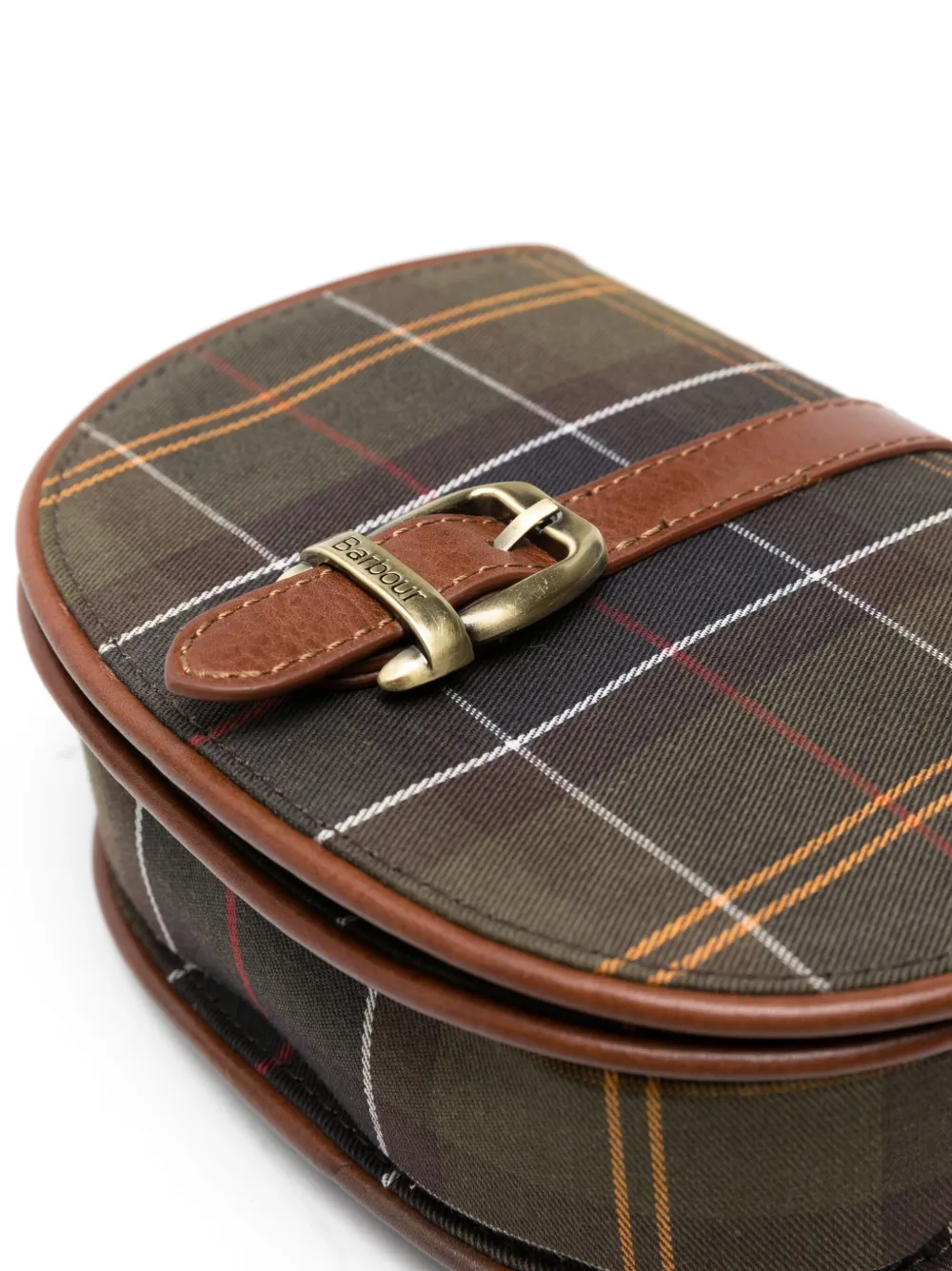 Barbour Leren schoudertas Groen