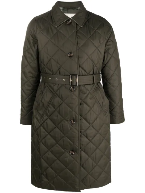 Barbour abrigo con capitonado de rombos y botones