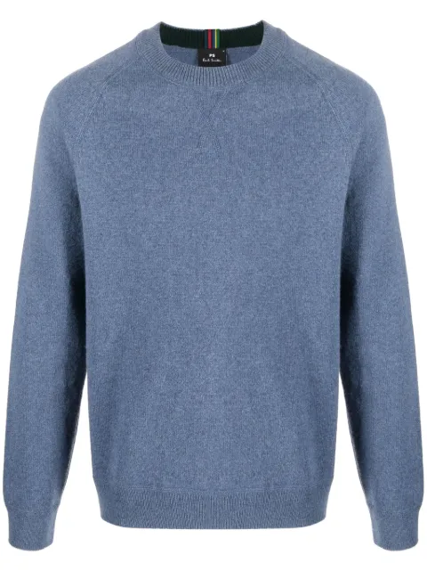 PS Paul Smith mélange-effect merino wool crew-neck jumper