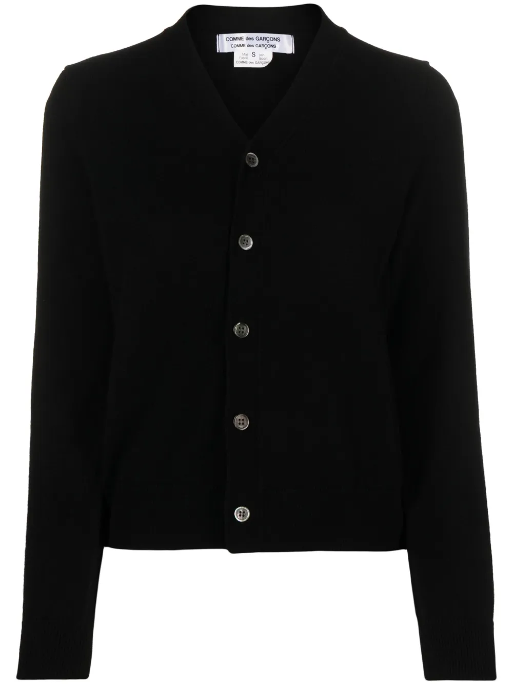 Comme Des Garçons Comme Des Garçons Vest met V-hals Zwart
