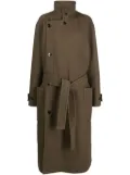 LEMAIRE belted double-breasted coat - Brown