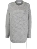 Giuseppe Di Morabito decorative-stitching knitted minidress - Grey