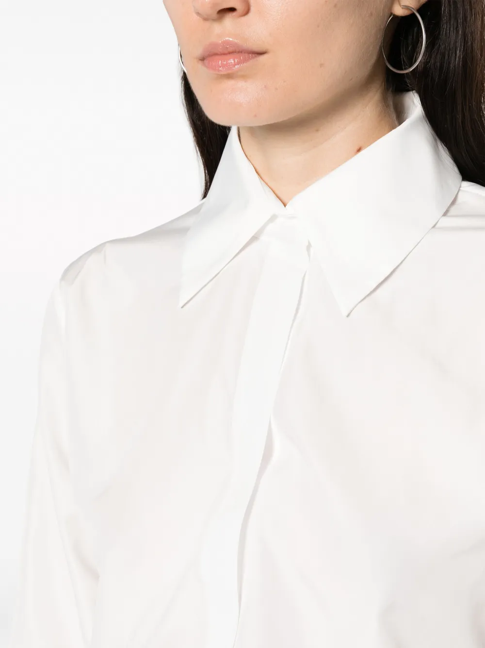 Norma Kamali Blouse met puntkraag Wit