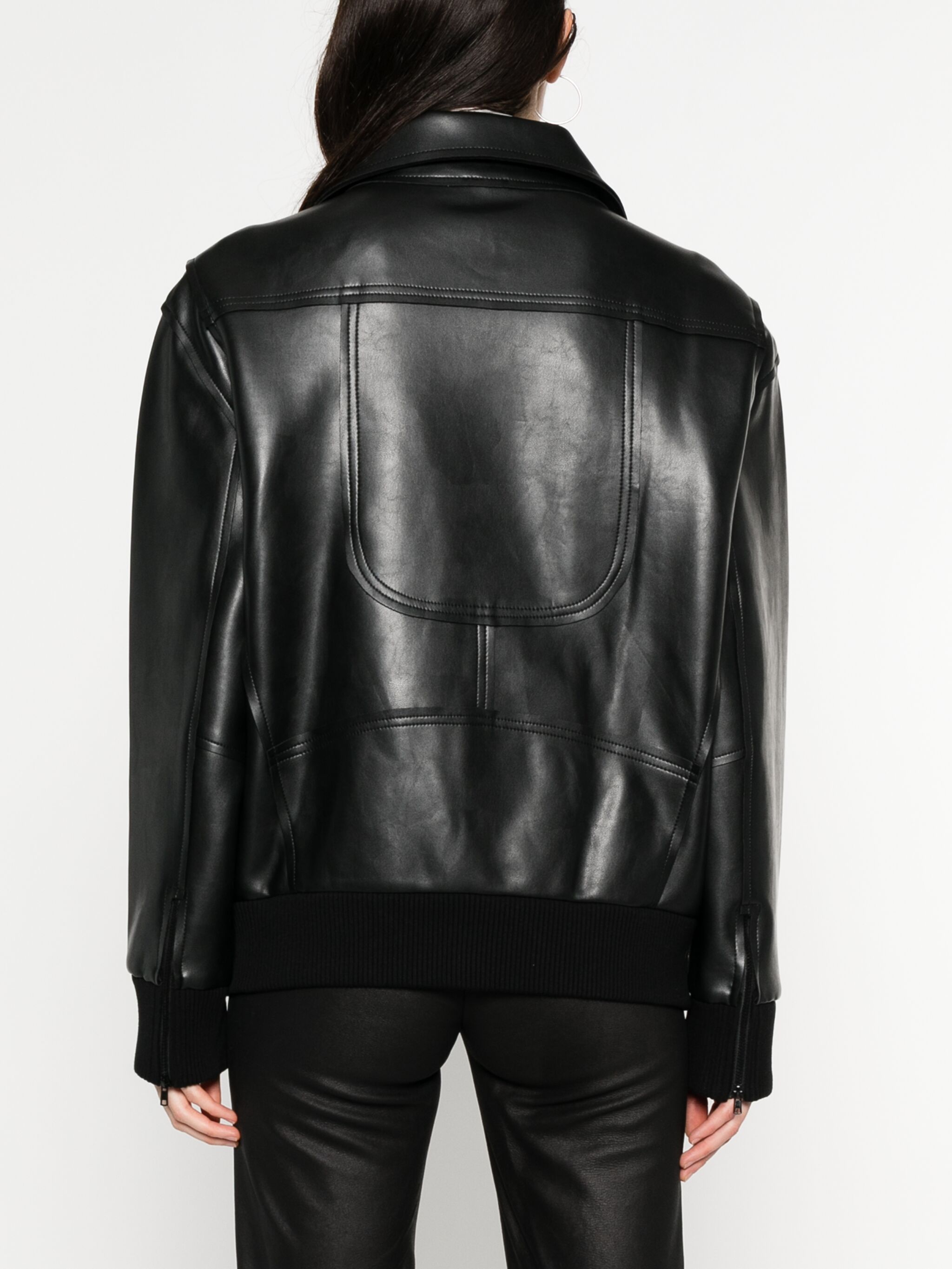 oversized moto jacket — Image 2