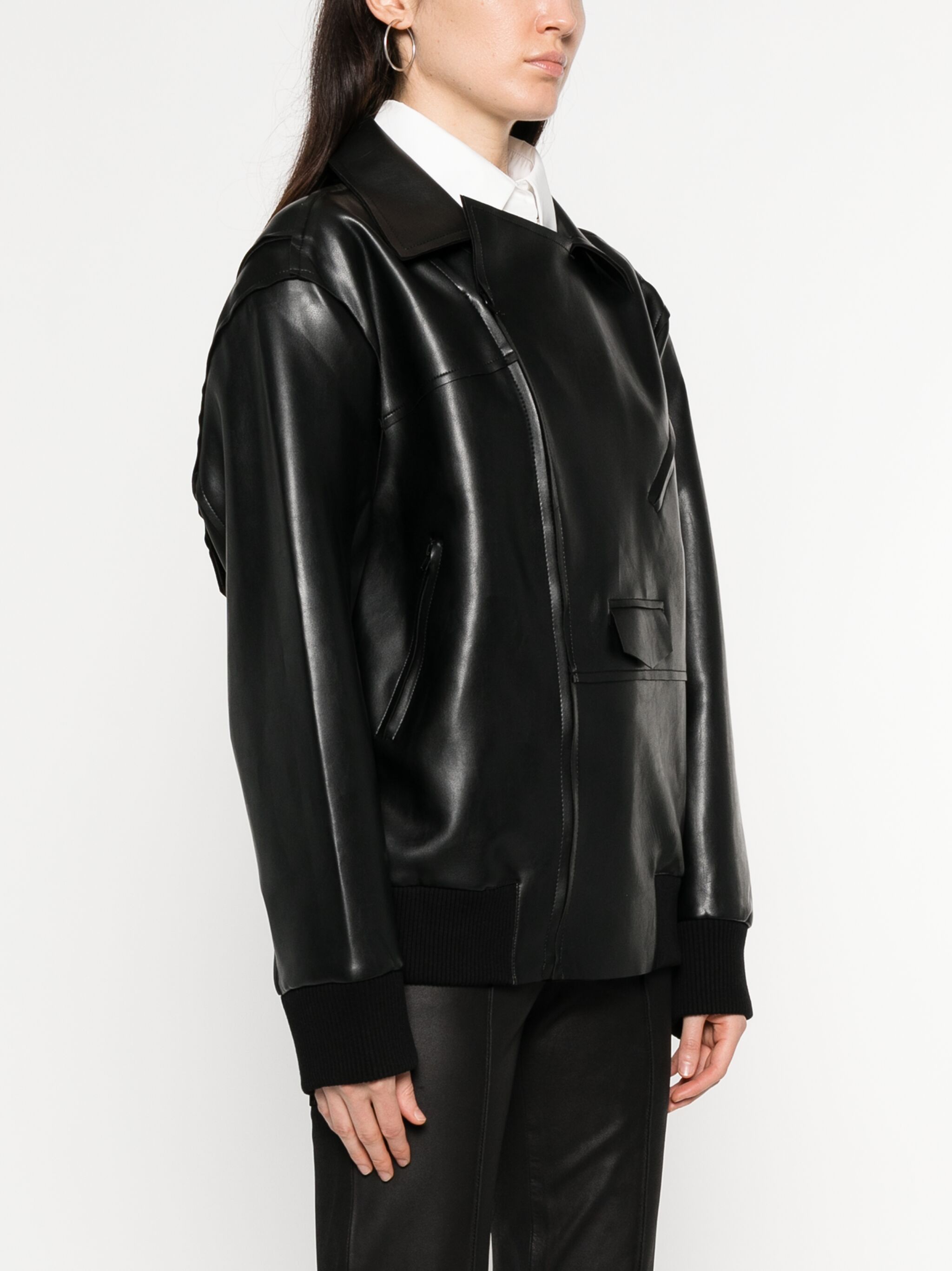 oversized moto jacket — Image 3