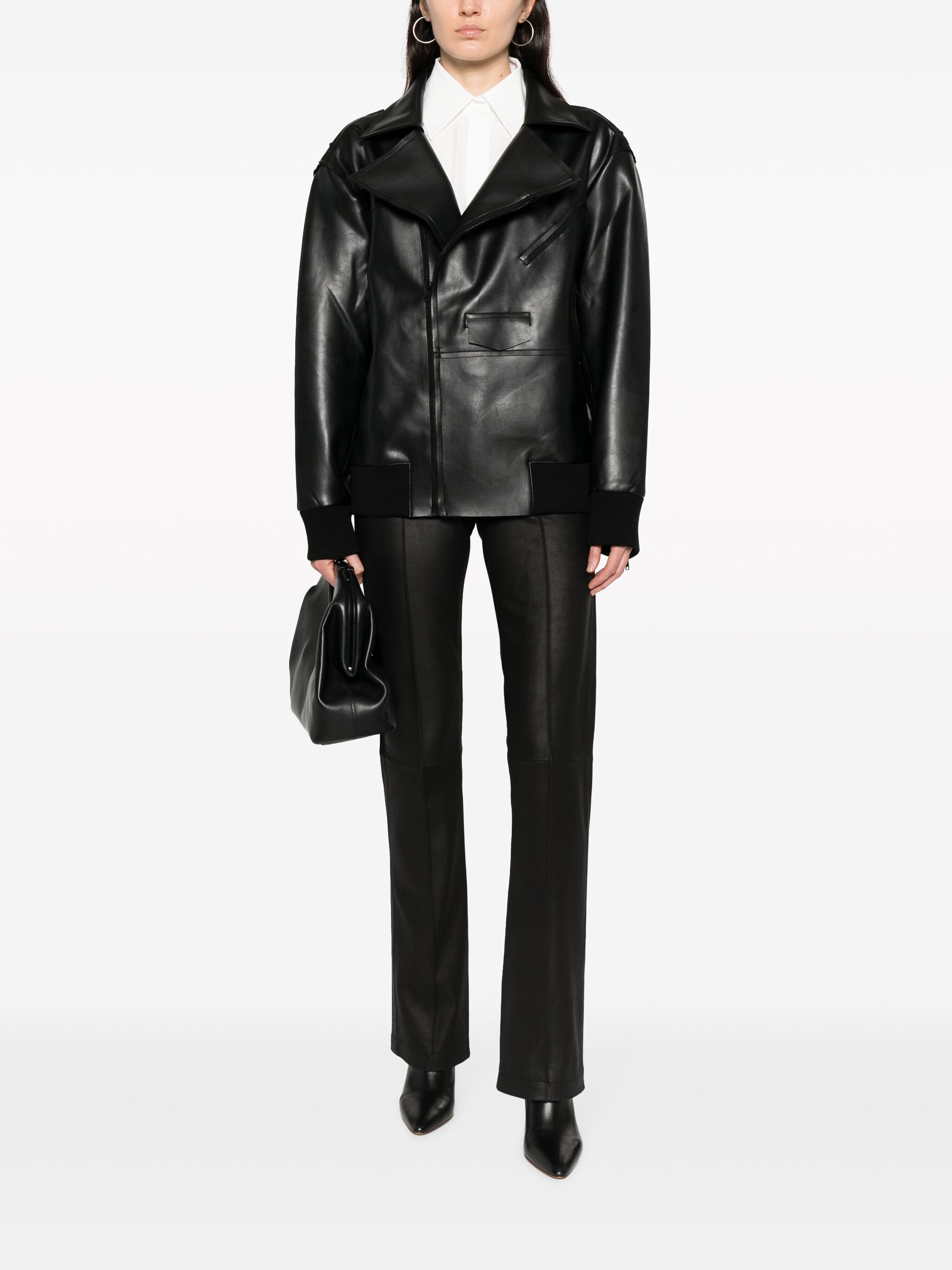 oversized moto jacket — Image 5