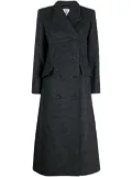 By Malene Birger Gardeniia checked long coat - Blue