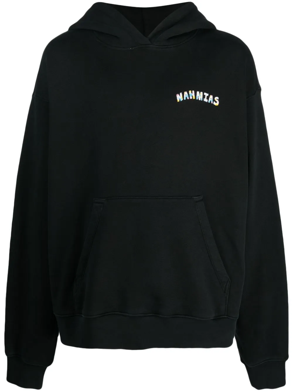 Nahmias Logo-print Cotton Hoodie In Black