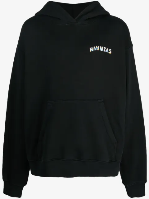 Nahmias logo-print cotton hoodie