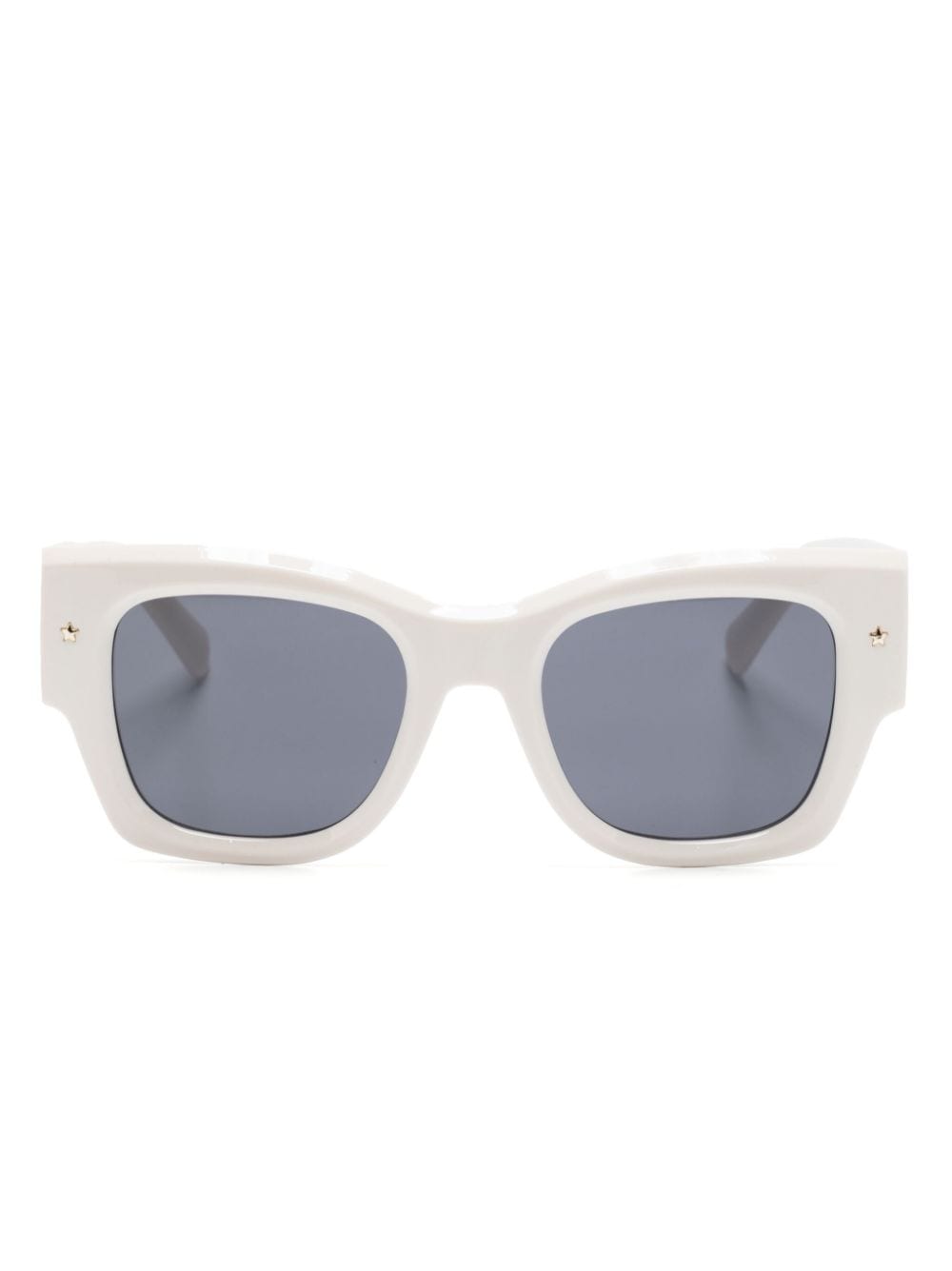 Chiara Ferragni logo-plaque square-frame sunglasses - Bianco