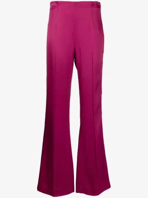 TWINSET satin-finish wide-leg trousers