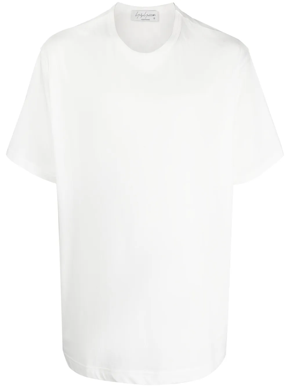 Yohji Yamamoto T-shirt met ronde hals Wit